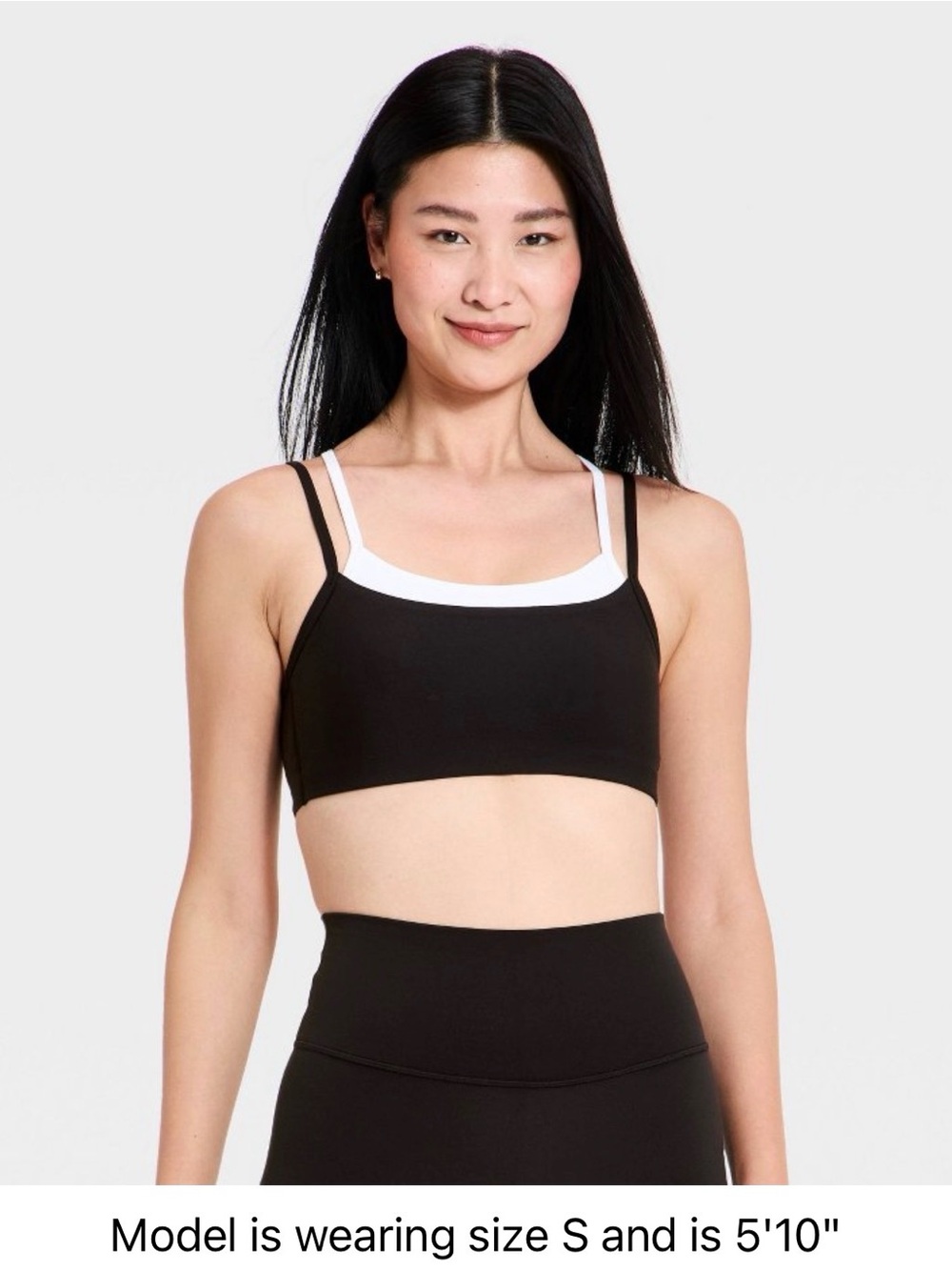 Black White Double Layered Sports Bra 🖤✨🐆
